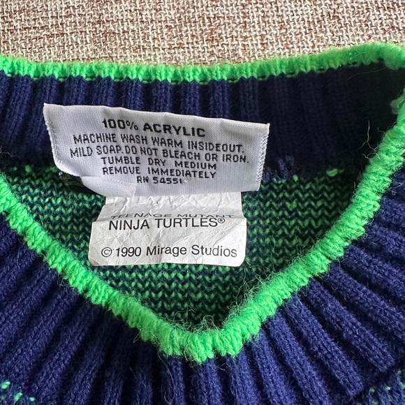 Teenage Mutant Ninja Turtles Kids Sweater - Blue and Green - Picture 4 of 8